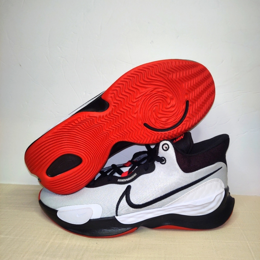 Nike Renew Elevate 3 White/Red/Black DD9304-100 Basketball Sneakers Men's 11.5